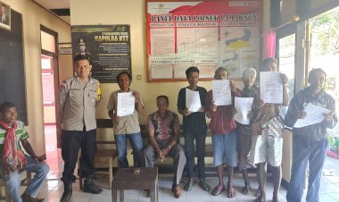 Damai-itu-Indah,-Bhabinkamtibmas-Polres-Belu-Selesaikan-Perselisihan-Warga-Lamaknen-Selatan-Akibat-Ternak-Sapi