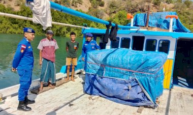 Cuaca-tidak-Menentu,-Personel-Sat-Polairud-Polres-Belu-Imbau-Nelayan-Selalu-Bawa-Alat-Keselamatan-saat-Melaut