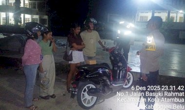 Patroli-Hingga-Dini-Hari,-Patroli-Gabungan-Polres-Belu-Bubarkan-Muda-Mudi-yang-Nongkrong-hingga-Larut-Malam