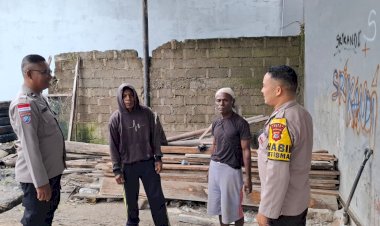 Hujan-Masih-belum-Berakhir,-Bhabinkamtibmas-Lamaknen-Polres-Belu-Imbau-Warga-Waspada-Banjir-dan-Tanah-Longsor