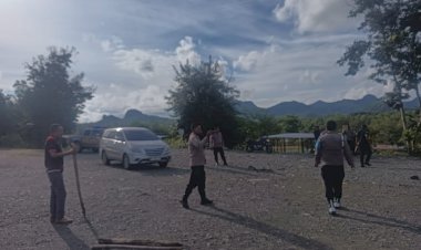 Berantas-Penyakit-Masyarakat,-Tim-Gabungan-Polres-Belu-Datangi-Masmae,-Lokasi-yang-Diduga-Menjadi-Praktik-Judi-Sabung-Ayam-dan-Bola-Guling