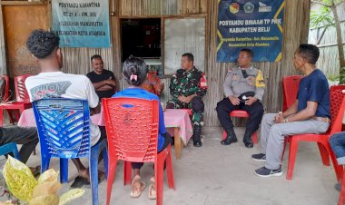 Sinergi-Jaga-Kamtibmas,Bhabinkamtibmas-Polres-Belu-dan-Babinsa-Ajak-Masyarakat-Jauhi-Perbuatan-Melanggar-Hukum