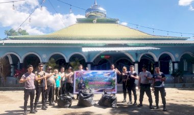 Sambut-Hari-Bhayangkara-ke-80,-Polres-Belu-Gelar-Aksi-Bersih-Sampah-dan-Penamanan-Bibit-Pohon-Dukung-Gerakan-Indonesia-ASRI