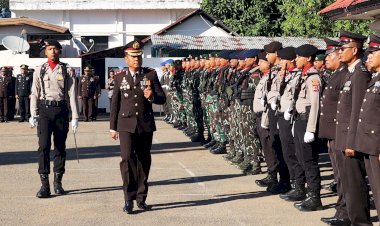 Kapolres-Belu,-AKBP-I-Gede-Eka-Putra-Astawa-Pimpin-Upacara-Peringatan-Hari-Bhayangkara,-80-tahun-mengabdi,-Polri-untuk-Masyarakat