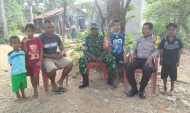 Bersinergi-Jaga-Kamtibmas-di-Wilayah-Binaannya,-Bhabinkamtibmas-Polres-Belu-dan-Babinsa-Ajak-Masyarakat-Manleten-Jauhi-Perbuatan-Melanggar-Hukum