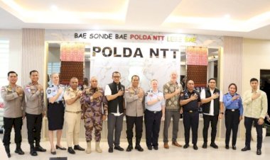 Kapolda-NTT-Terima-Delegasi-Trilateral-Meeting-Polri,-AFP,-dan-PNTL,-Perkuat-Sinergi-Pengamanan-Perbatasan