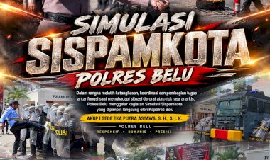 Asah-Kemampuan-dan-Kesiapsiagaan-Personel-Hadapi-Unjuk-Rasa,-Kapolres-Belu,-AKBP-I-Gede-Eka-Putra-Astawa-Pimpin-Simulasi-Sispam-Kota