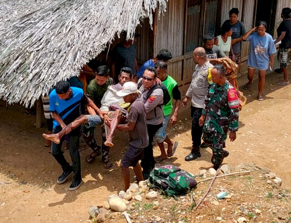 Aksi Heroik Polsek Tasifeto Timur, Selamatkan Seorang Warga Desa Sadi dari Percobaan Bunuh Diri
