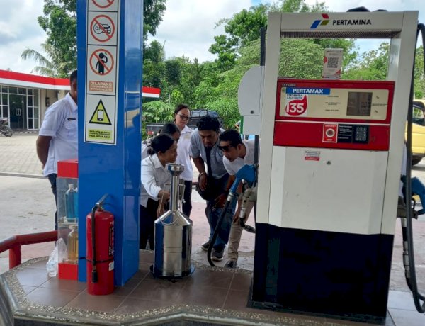 Cegah Praktik Kecurangan, Polres Belu Awasi Takaran dan Kualitas BBM Bersubsidi di SPBU Kota Atambua