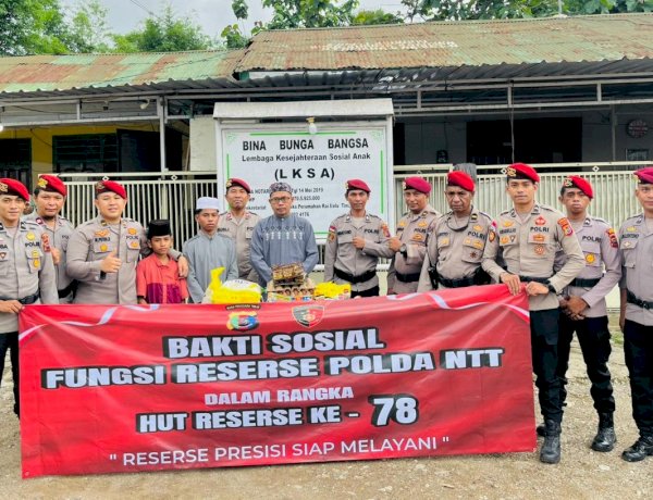 Sentuhan Kasih untuk Sesama, Sat Reskrim Polres Belu Salurkan Bantuan Sosial untuk Anak Panti Asuhan di Hari Jadi Reserse Polri ke 78
