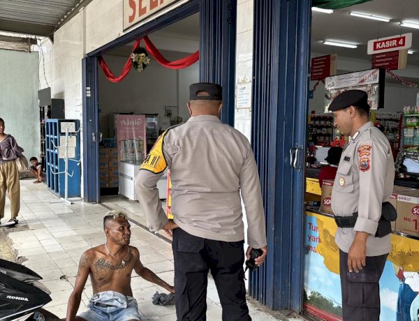 Picu Gangguan Kamtibmas,  Unit Pamapta dan Piket Fungsi Polres Belu Gerak Cepat Bubarkan Sekelompok Pemuda yang Mengkosumsi Miras di Emperan Toko