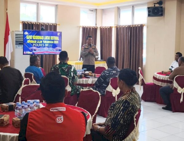 Nataru di Depan Mata, Polres Belu Undang Instansi Terkait Gelar Rakor Lintas Sektoral Kesiapan  Operasi Lilin Turangga 2025
