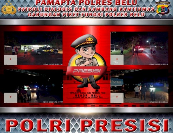 Patroli Hingga Dini Hari, Upaya Patroli Gabungan Polres Belu Ciptakan Situasi Kondusif di Kota Atambua