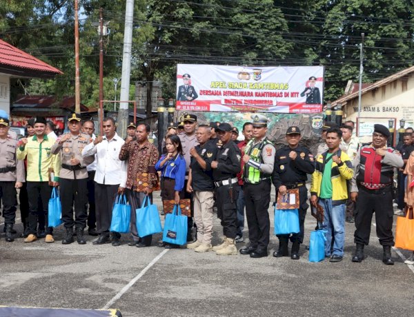Bersama Wujudkan NTT yang Aman dan Damai, Polres Belu Gandeng Elemen Masyarakat di Tapal Batas Gelar Apel Siaga Kamtibmas