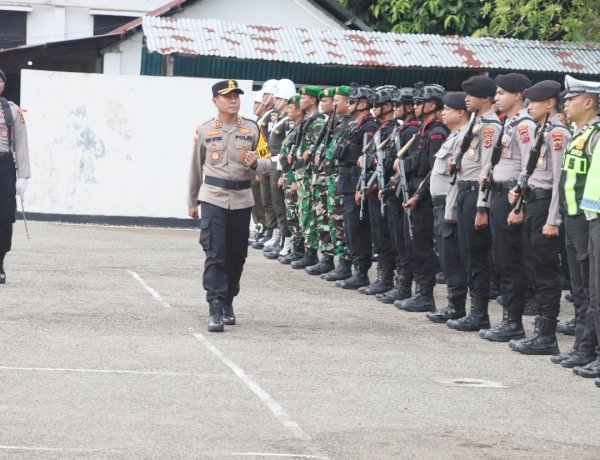 Tandai Pengamanan Hari Raya Idul Fitri 1447 H, Kapolres Belu Pimpin Upacara Gelar Pasukan Operasi Ketupat Turangga 2026