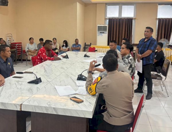 Kapolres Belu Terima Audensi dengan Keluarga, Jelaskan Rangkaian Penyelidikan Kematian Frans Asten
