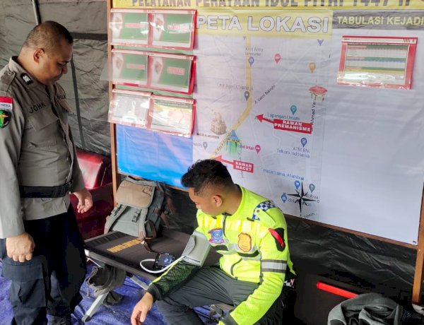 Turun ke Pos Pengamanan Idul Fitri 1447 H, Satgas Ban Ops Ketupat Polres Belu Cek Kesehatan Personel dan Beri Bekal Kesehatan