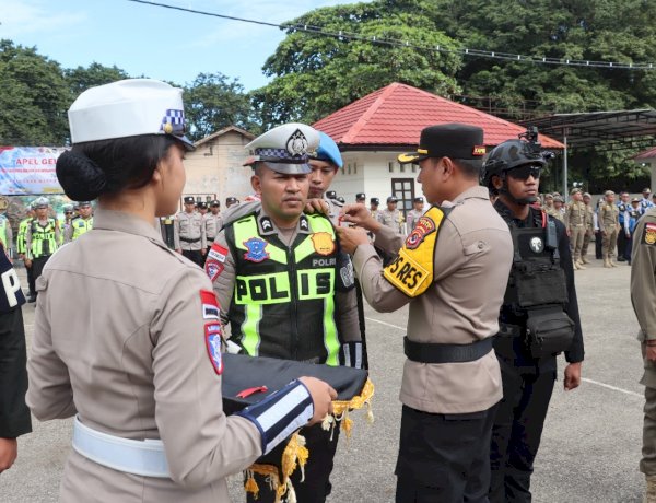 Tandai Pengamanan Perayaan Paskah, Kapolres Belu Pimpin Upacara Gelar Pasukan Operasi Semana Santa Turangga 2026