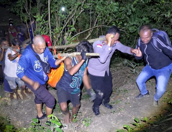 Susuri Hutan hingga Malam Hari, Polsek Tasifeto Timur bersama Unit Identifikasi Olah TKP dan Evakuasi Temuan Mayat di Dusun Baulenu