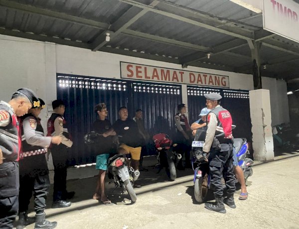 Terus Menjaga Situasi Kondusif, Tim Perintis Samapta Polres Belu Gencar Laksanakan Patroli Malam