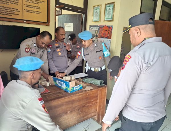 Uji Disiplin dan Kesiapsiagaan Personel dalam Pelaksanaan Tugas, Seksi Propam Polres Belu Sidak ke Polsek Perbatasan