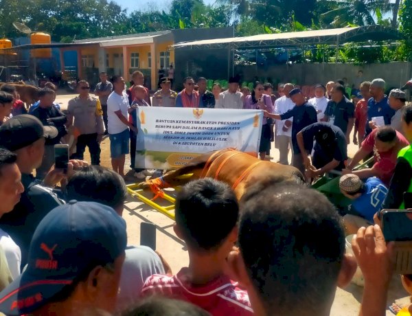 Turun ke Masjid Al-Ikhlas, Polsek Tasifeto Barat  Amankan Sholat Idul Adha 1447 H dan Kawal Penyerahan Sapi Kurban dari Presiden RI