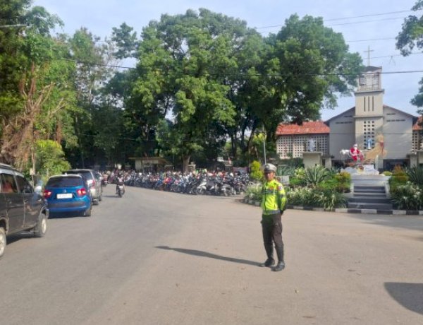 Rutin Datangi Gereja saat Akhir Pekan, Langkah Polres Belu Jamin Keamanan dan Cegah Laka Lantas Saat Ibadah Minggu