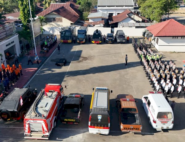 Gelar Personel dan Sarana Prasarana, Polres Belu Laksanakan Apel Kesiapsiagaan Antisipasi Kebakaran Hutan dan Lahan