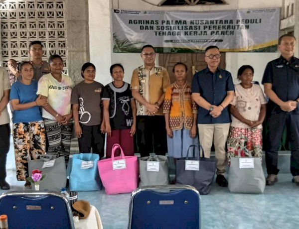 Wakili Kapolres Belu, Wakapolres Hadiri Sosialisasi Perekrutan Tenaga Kerja Panen PT Agrinas Palma Nusantara di Naekasa