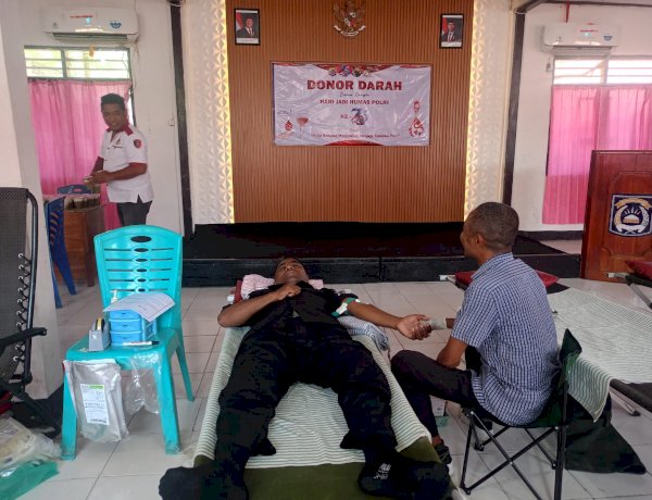 Aksi Sosial untuk Kemanusiaan, Polres Belu Gelar Donor Darah Sambut Hari Jadi ke-75 Humas Polri