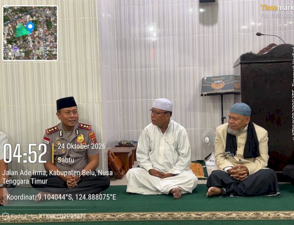 Subuh Keliling di Masjid Sakinah, Kapolres Belu Bawa Pesan Kamtibmas dan Ingatkan Tentang Bersyukur Atas Setiap Nikmat Tuhan