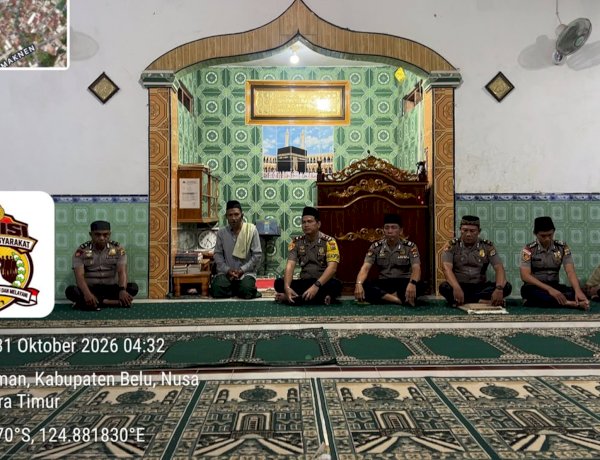 Subuh Keliling di Masjid Husnul Khatimah, Wakapolres Belu Ajak Jamaah Perangi Narkoba Demi Selamatkan Generasi Muda