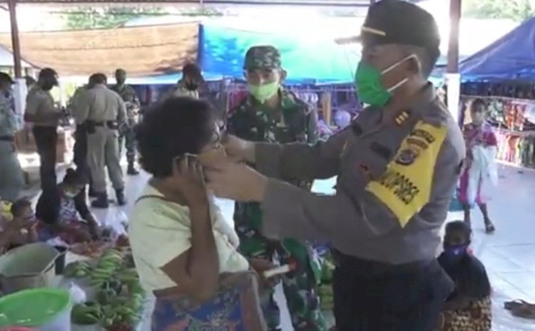 Video:Jalankan Inpres No.6 Tahun 2020, Pores Belu dan TNI Masifkan Kampanye Pakai Masker