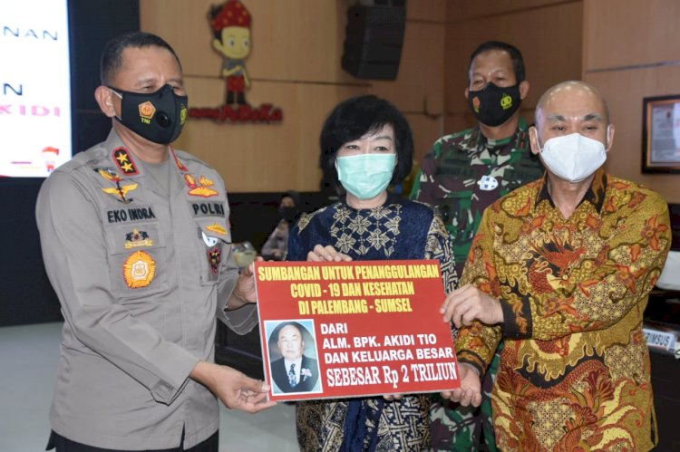 Pengusaha asal Aceh Beri Hibah 2 Triliun ke Polda Sumsel untuk Penanganan Covid 19.