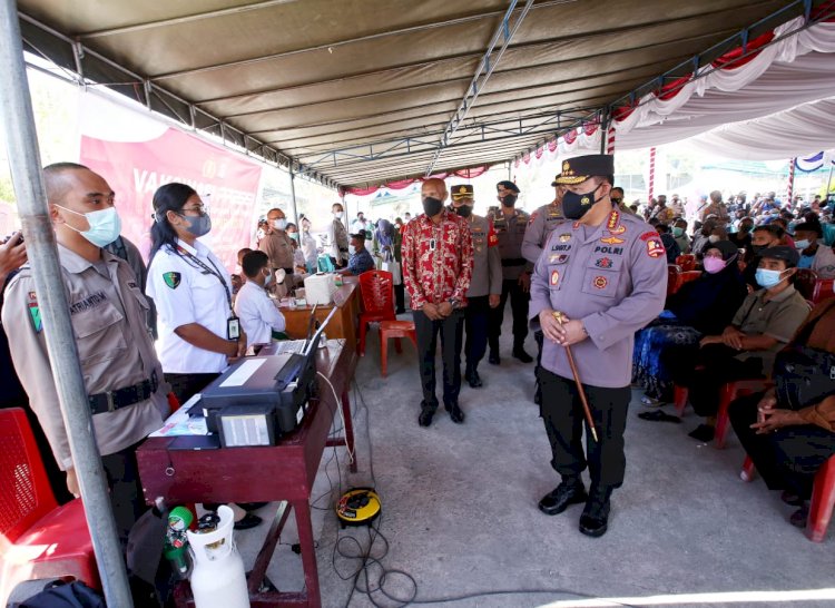Dukung Pelaksanaan PON, Kapolri Minta Vaksinasi di Papua Ditingkatkan