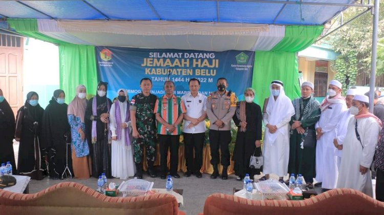 Bersama Bupati,Kapolres Belu Sambut Kepulangan 14 Jamaah Haji Asal Kabupaten Belu
