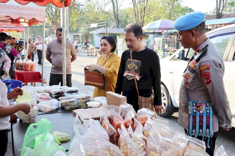 Gelar Bazar Sambut HUT Polri ke 77, Terobosan Polres Belu Dorong Pelaku UMKM Tingkatkan Pertumbuhan Ekonomi