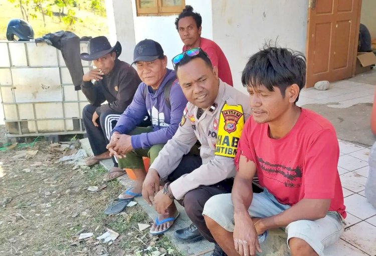 Mari Bersama Polri Berantas TPPO, Seru Bhabinkamtibmas Polres Belu Ke Warga Binaannya di Desa Maumutin
