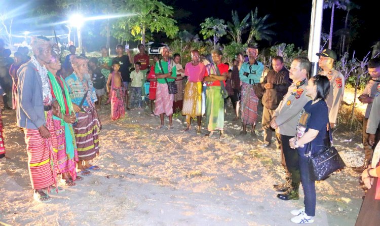 Gelar Syukuran di Dusun Tukunu, Bentuk Syukur Polres Belu Merdekakan Warga yang 39 Tahun Hidup Tanpa Listrik dan Air Bersih