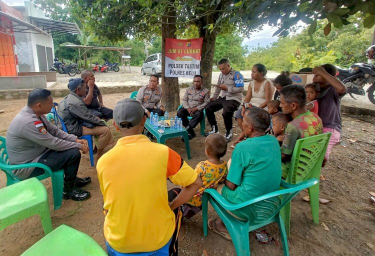 Jumat Curhat di Dusun Lamasi B, Kapolsek Tastim Imbau Warga Jaga Kamtibmas dan Dukung Operasi Keselamatan 2024