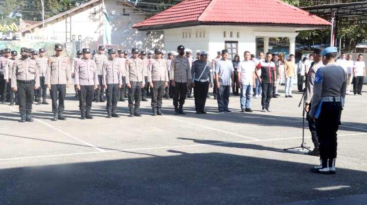 Laksanakan Siaga di Hari Buruh 2024, Kapolres Belu Tekankan Anggota Tingkatkan Deteksi Dini dan Patroli