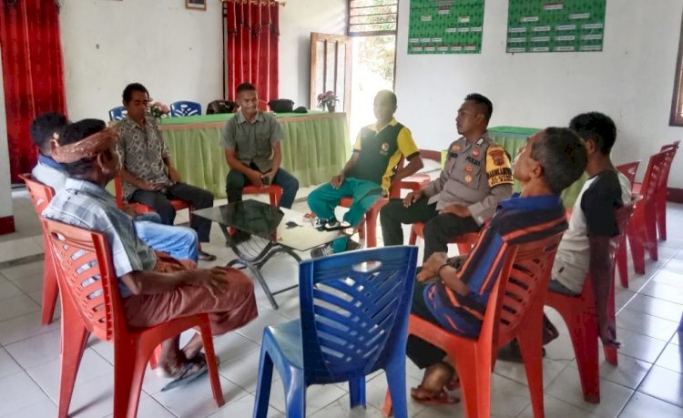 Berkat Koordinasi dan Imbauan Kamtibmas Bhabinkamtibmas Polres Belu, Kantor Desa Aitoun yang Sempat di Segel Warga Kini di Buka Kembali