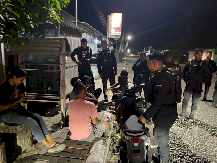 Jalankan Rutinitasnya Menjaga Kamtibmas, Simak Video Patroli Perintis Polres Belu Imbau Masyarakat Stop Nongkrong Hingga Larut Malam