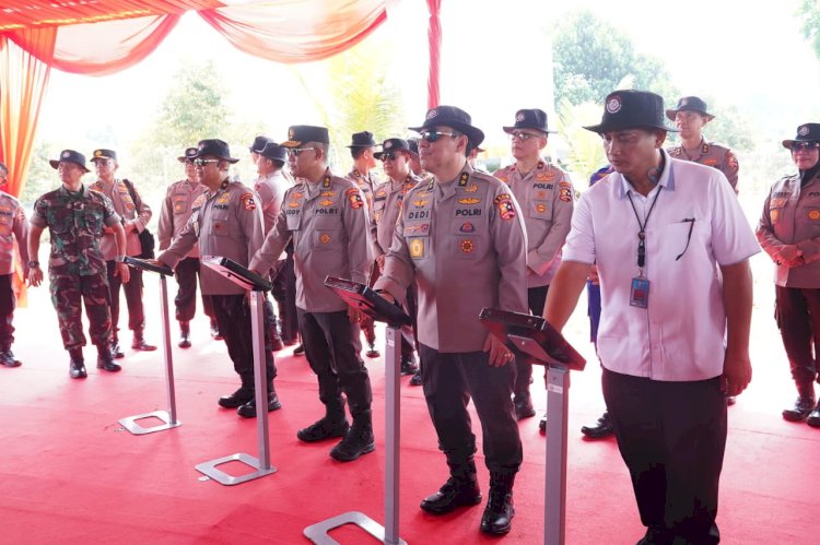 SSDM Polri Gelar Bakti Sosial Dalam Rangka Hari Bhayangkara ke-78 di Lahan Pusat Pembinaan SDM UNGGUL Polri