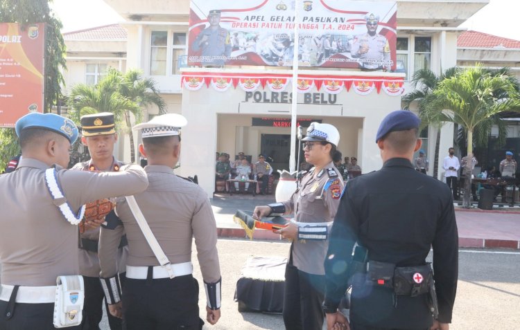 Tingkatkan Kepatuhan Masyarakat dalam Berlalu Lintas, Polres Belu Selama Dua Pekan Gelar Operasi Patuh Turangga 2024