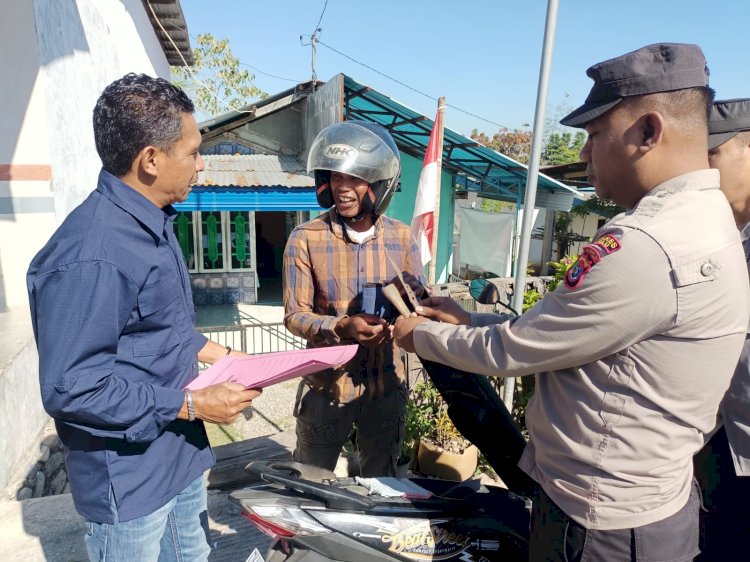 Bawa Senjata Tajam Saat Bepergian, Pengendara yang Melintas di Jalur Perbatasan Terjaring Razia Operasi Pekat Polres Belu