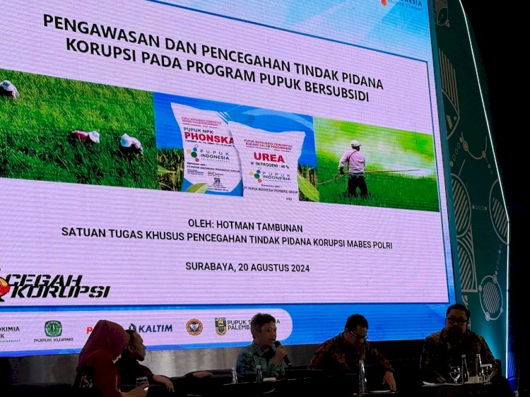 Satgassus Pencegahan Korupsi Polri ingatkan Distributor Pupuk Subsidi untuk memastikan stok dan tidak melakukan penyelewengan