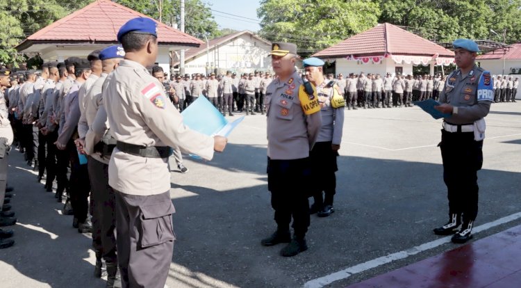 Apelkan Seluruh Personel, Kapolres Belu Pastikan Polri Siap Jaga Kondusivitas Kunjungan Paus Fransiskus ke Timor Leste