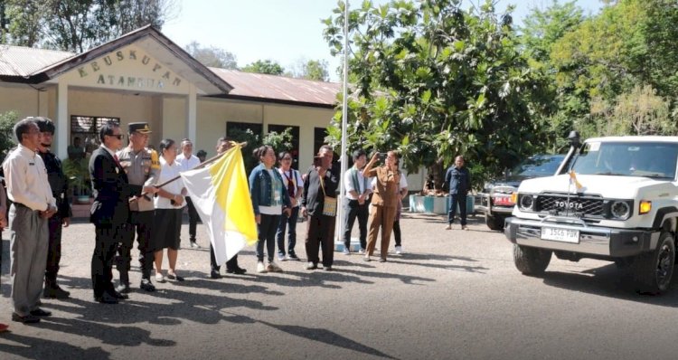 Ratusan Peziarah Serentak Hadiri Misa Agung Paus Fransiskus, Polres Belu Lakukan Pengamanan Ekstra Ketat di Titik-titik ini