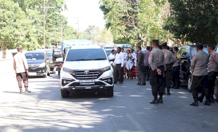 Jamin Situasi Kondusif, Polres Belu Amankan Pelantikan 30 Anggota DRPD Terpilih Periode 2024-2029